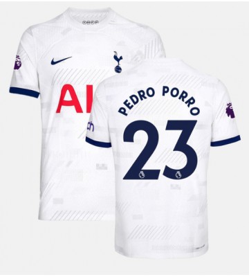Tottenham Hotspur Pedro Porro #23 Hjemmebanetrøje 2023-24 Kort ærmer